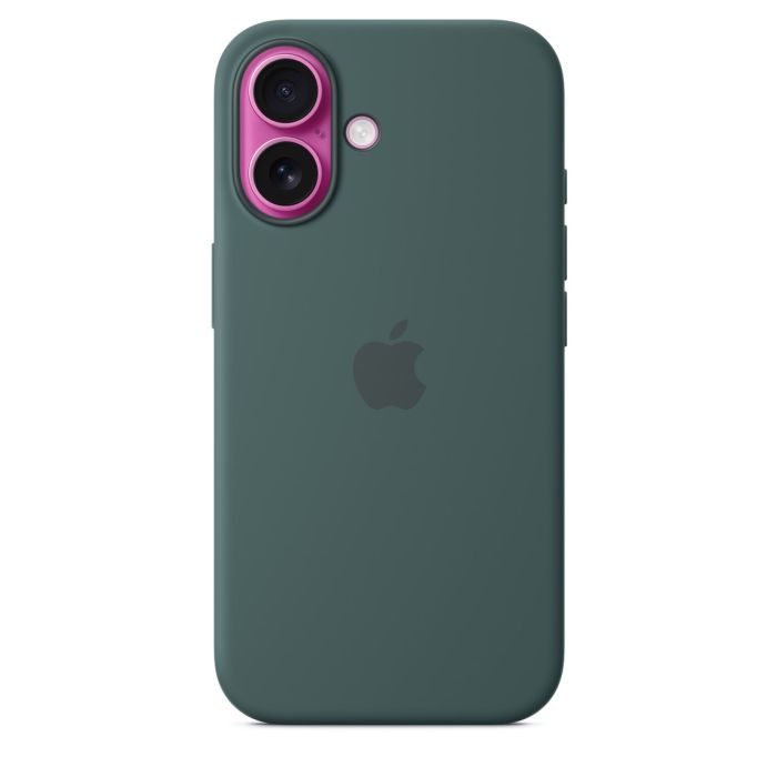 Apple Silicone Case with MagSafe for iPhone 16, green