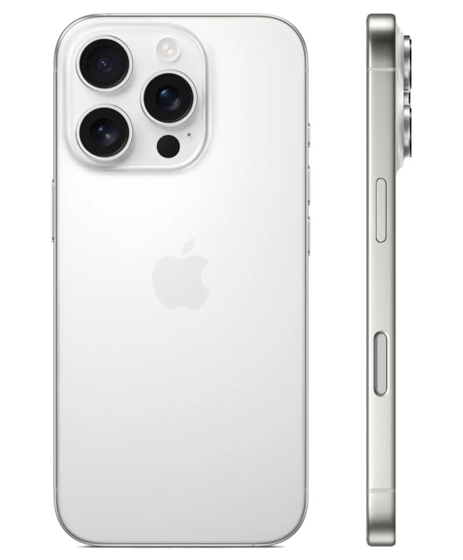 Apple iPhone 16 Pro, 128 GB, Titanium White
