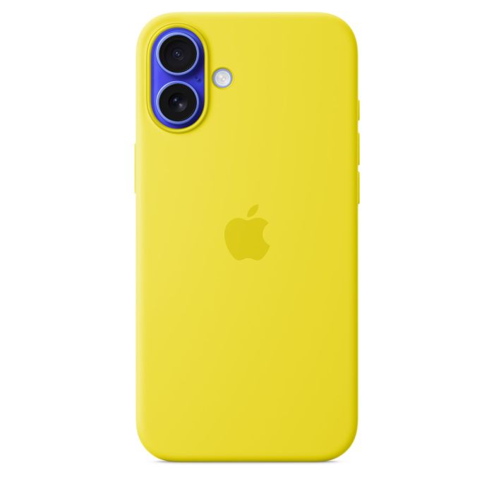 Apple case for iPhone 16 Plus Silicone MagSafe, yellow