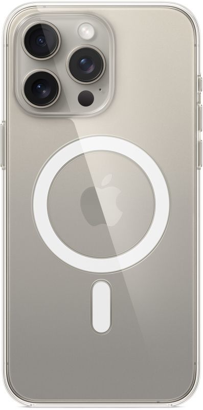 Apple MagSafe case for iPhone 15 Pro Max, transparent