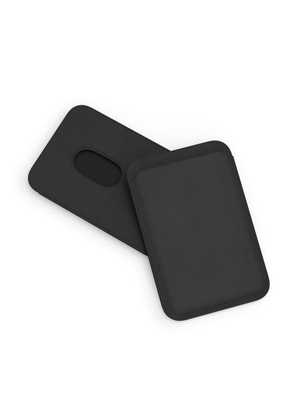VLP Eco-Leather Card Holder with MagSafe, Black