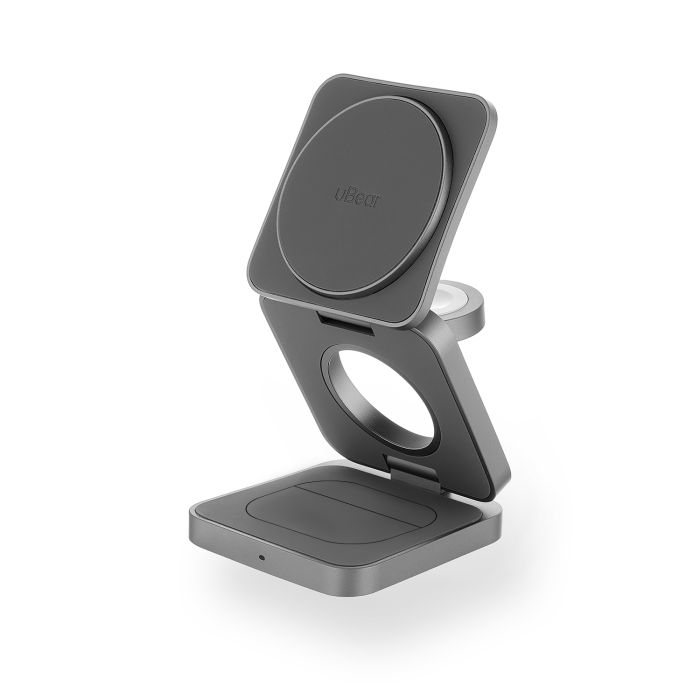uBear Balance Wireless Charger with MagSafe Support, Gray