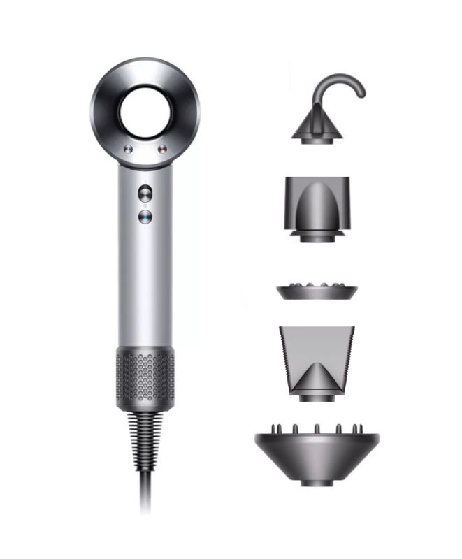Dyson Supersonic HD12 Hair Dryer, Nickel/Silver