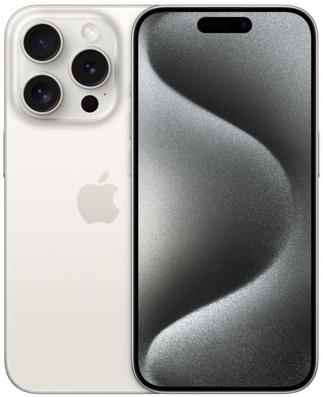 Apple iPhone 15 Pro, 128 GB, Titanium White