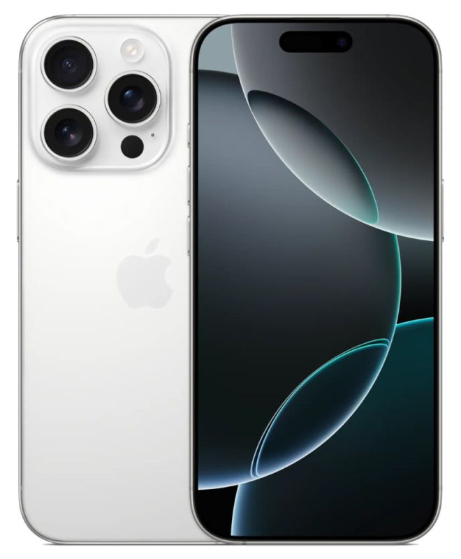 Apple iPhone 16 Pro, 128 GB, Titanium White
