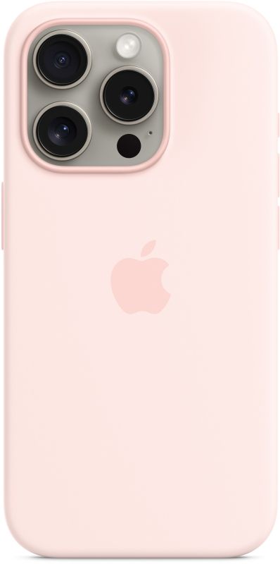 Apple MagSafe Case for iPhone 15 Pro, Silicone, Pink