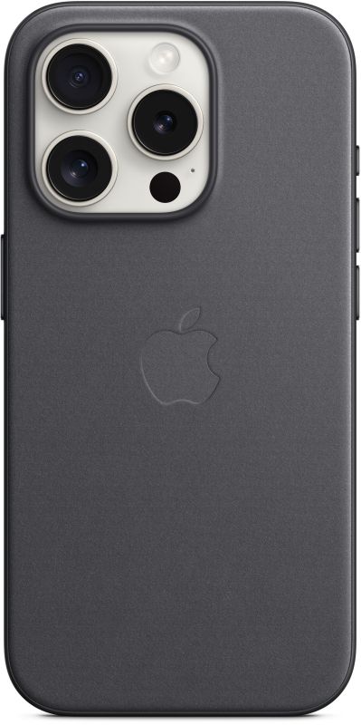 Apple MagSafe FineWoven Case for iPhone 15 Pro, Black