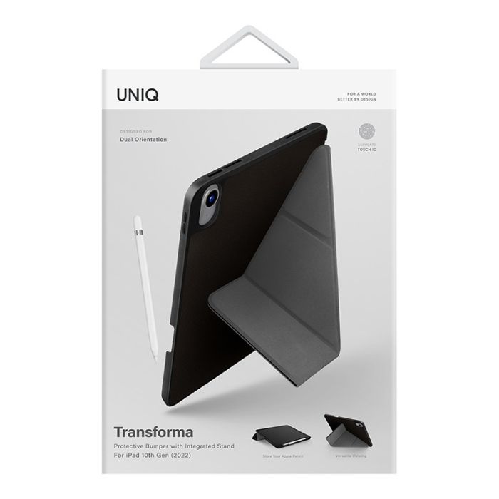 Uniq Transforma Case for iPad 10th Gen, Black