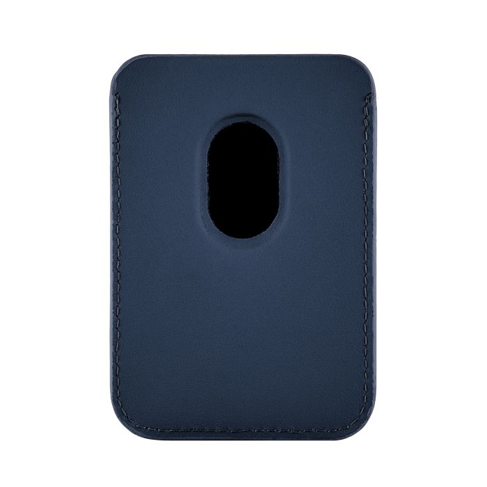 uBear Leather Shell magnetic card holder, blue