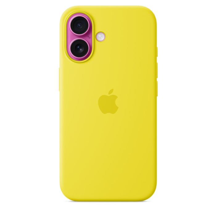 Apple Case for iPhone 16 Silicone with MagSafe, Yellow