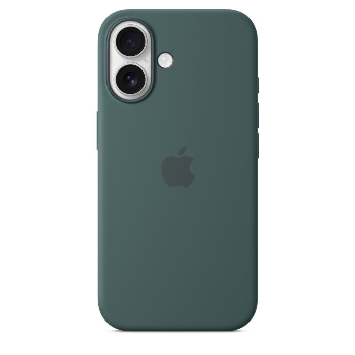 Apple Silicone Case with MagSafe for iPhone 16, green