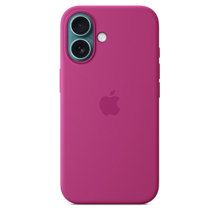 Apple Case for iPhone 16 Silicone with MagSafe, Fuchsia