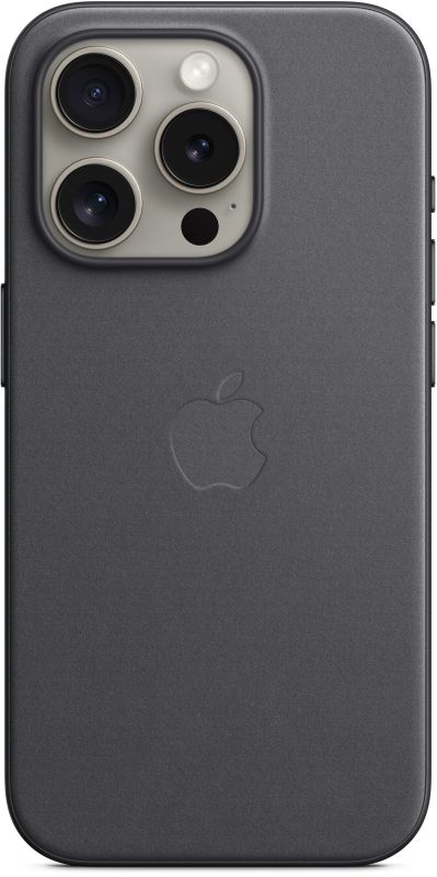 Apple MagSafe FineWoven Case for iPhone 15 Pro, Black