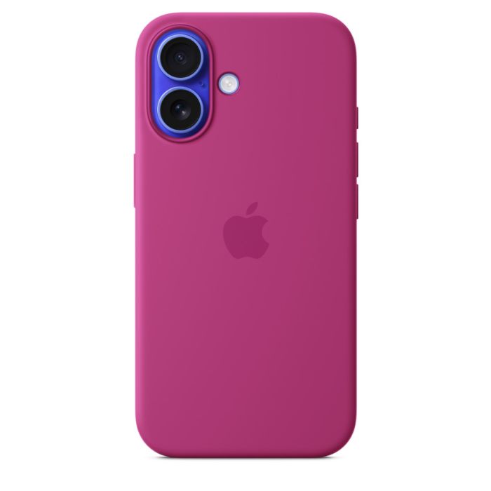 Apple Case for iPhone 16 Silicone with MagSafe, Fuchsia