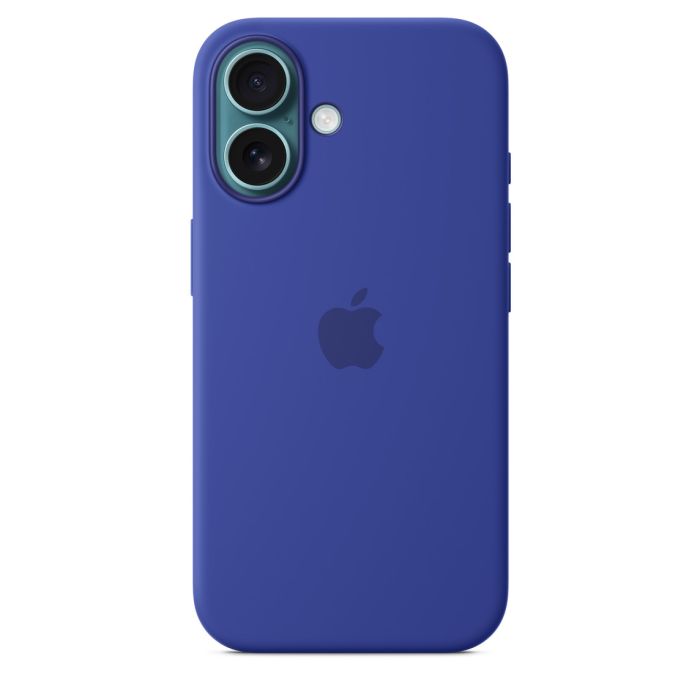 Apple case for iPhone 16 Silicone with MagSafe, ultramarine