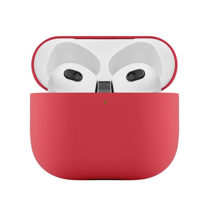 Ultra-thin Touch Case Silicone Case for AirPods 3, Red