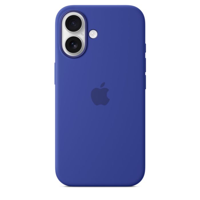Apple case for iPhone 16 Silicone with MagSafe, ultramarine