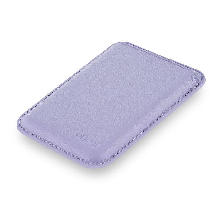 uBear Leather Shell magnetic card holder, purple