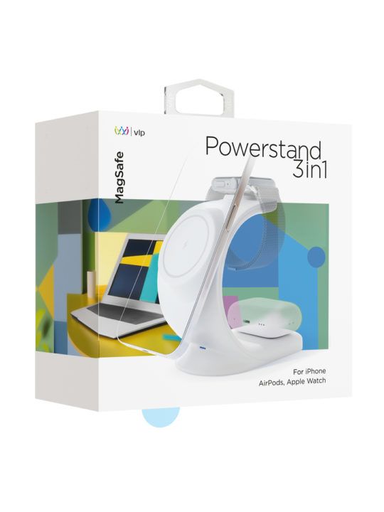 VLP Powerstand 3-in-1 Wireless Charger, White