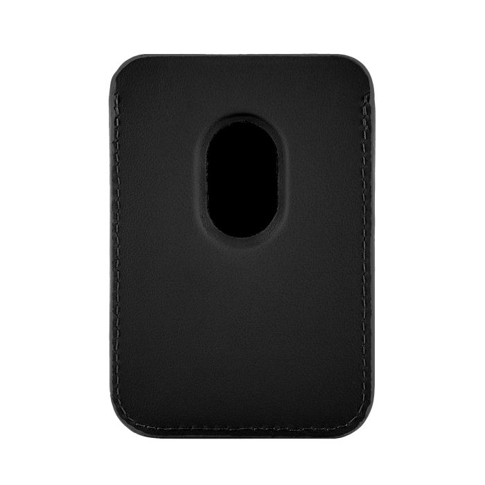uBear Leather Shell Magnetic Card Holder, Black