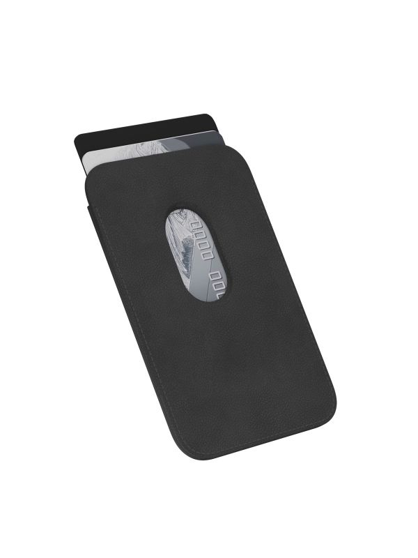 VLP Eco-Leather Card Holder with MagSafe, Black