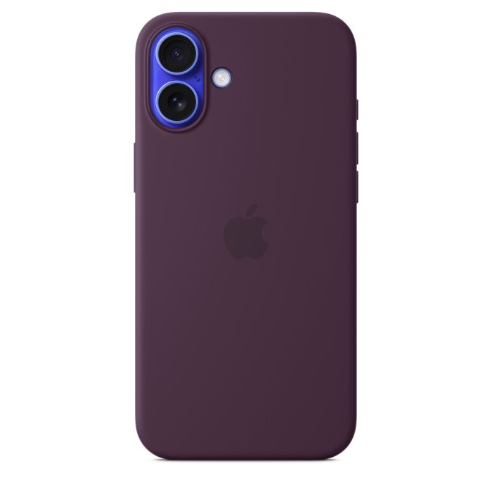 Apple Silicone MagSafe Case for iPhone 16 Plus, plum