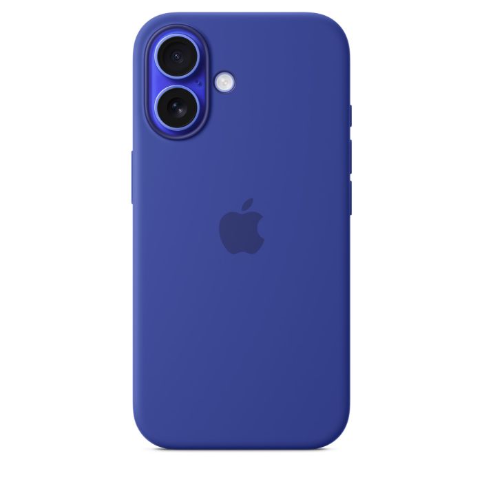 Apple case for iPhone 16 Silicone with MagSafe, ultramarine
