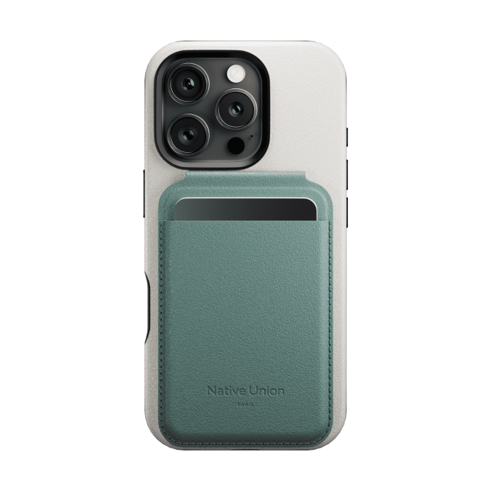 Native Union Active Wallet Stand wallet case, green slate