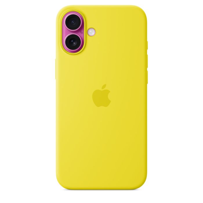 Apple case for iPhone 16 Plus Silicone MagSafe, yellow