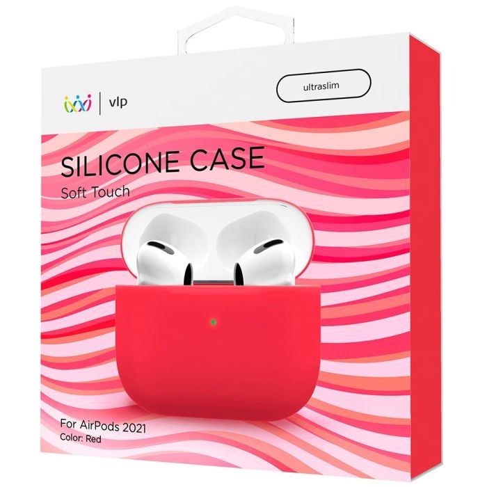 Silicone case VLP Soft Touch for AirPods 3, red