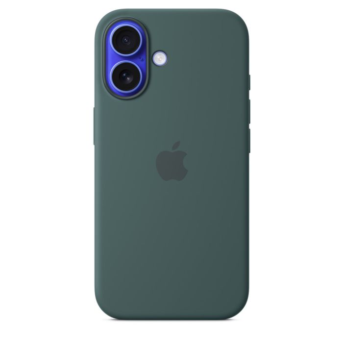 Apple Silicone Case with MagSafe for iPhone 16, green