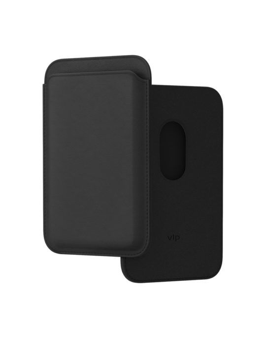 VLP Eco-Leather Card Holder with MagSafe, Black