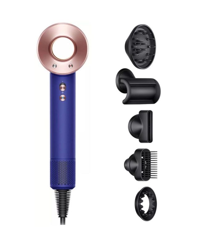 Dyson Supersonic HD07 Hair Dryer, Vinca Blue/Rose