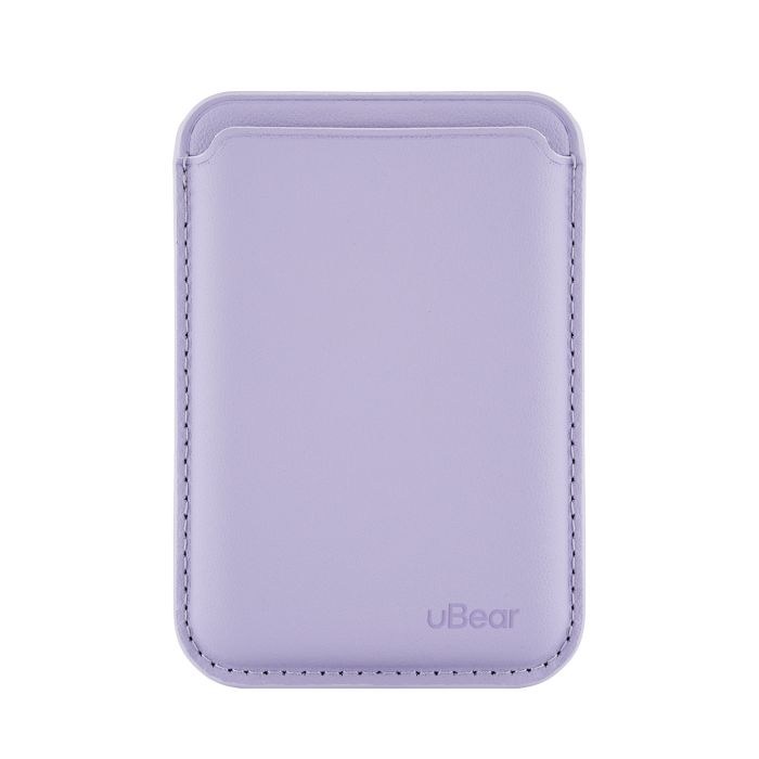 uBear Leather Shell magnetic card holder, purple