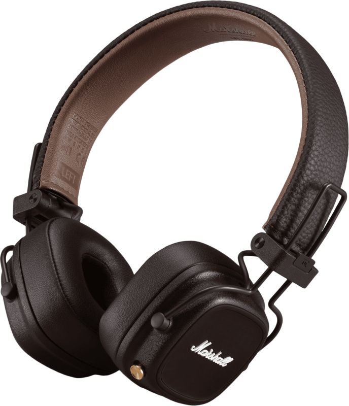 Marshall Major IV Wireless Headphones, Brown