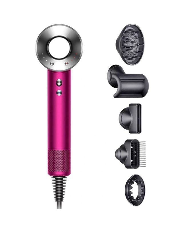 Dyson Supersonic HD07 Hair Dryer, Fuchsia/Nickel