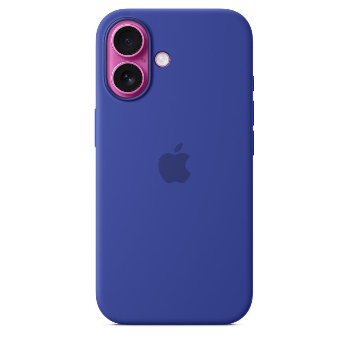 Apple case for iPhone 16 Silicone with MagSafe, ultramarine