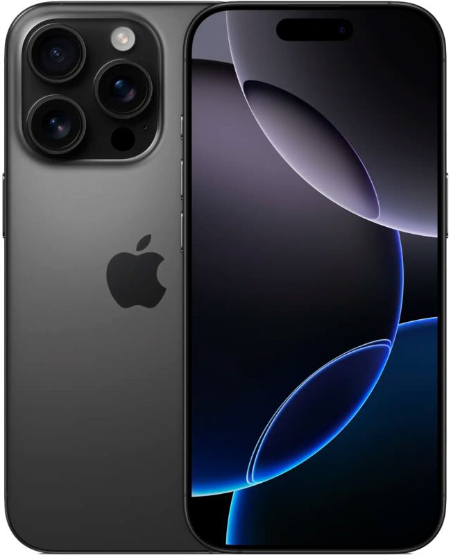 Apple iPhone 16 Pro, 1 TB, Titanium Black